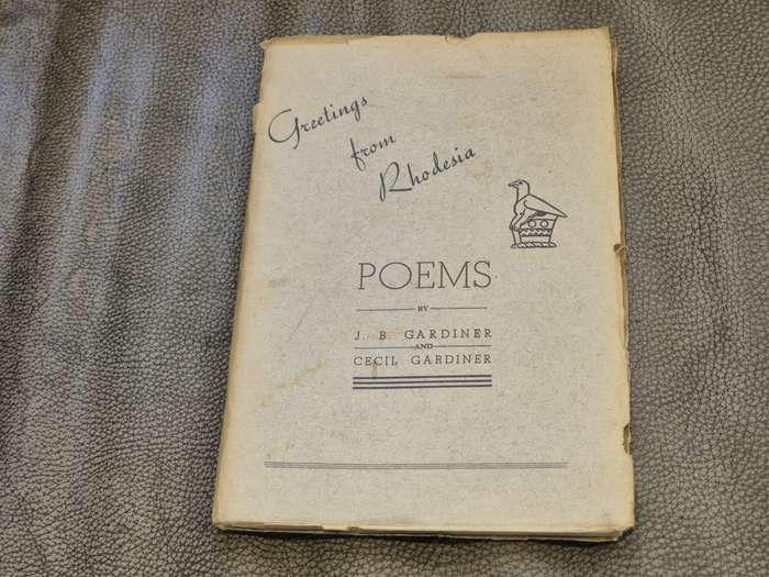 Greetings from Rhodesia. Poems. Gardiner, J.B. and Cecil Gardiner.