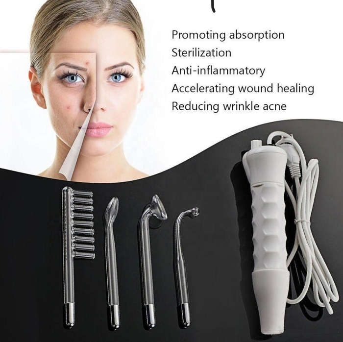 Portable High Frequency Facial Spa Skin Care Beauty Machine Set