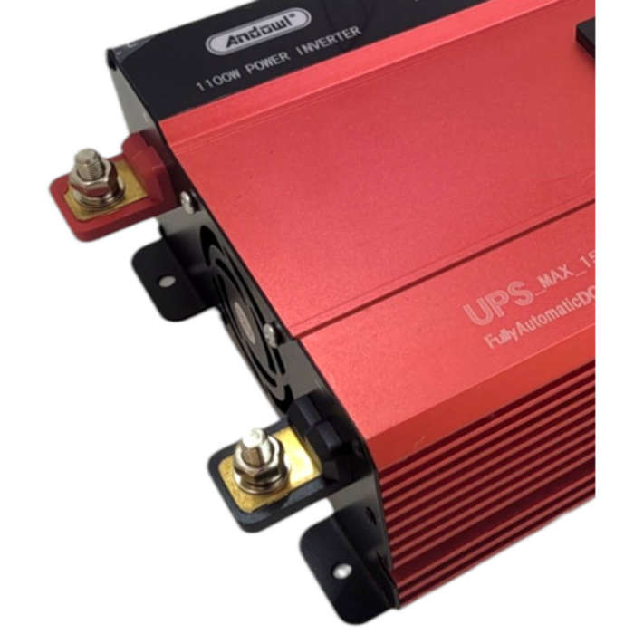 ANDOWL 1100W Inverter - 12V Pure Sine Wave UPS/Inverter