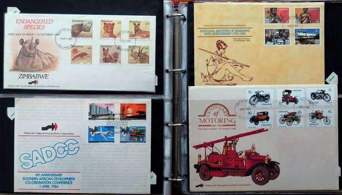 Zimbabwe & some Rhodesia covers x 70+ in Binder