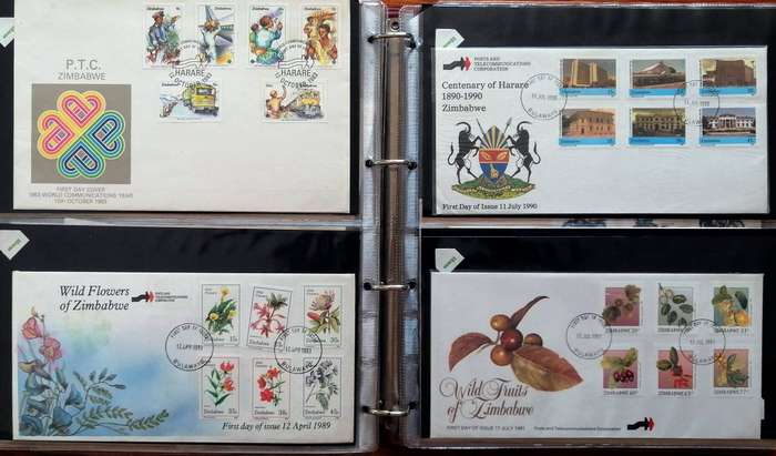 Zimbabwe & some Rhodesia covers x 70+ in Binder