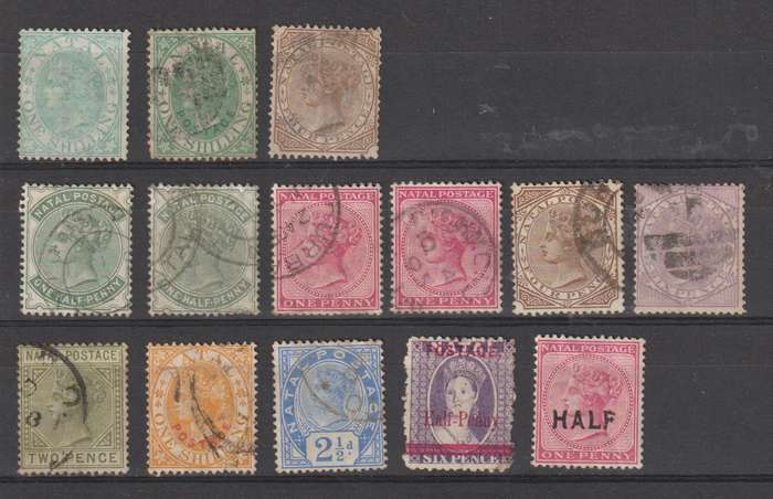 NATAL 1867 -1895 Selection CV +/- R 6000.00(See Scans)