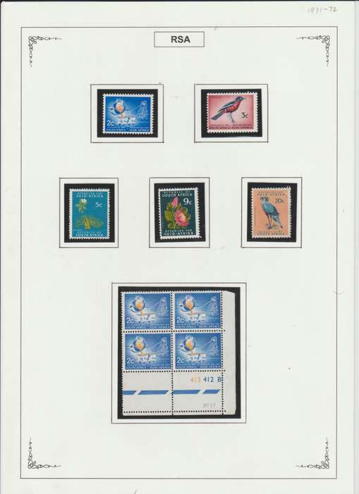 RSA 1961 - 1974 Singles, Control Blocks, Varieties, Printing errors. High CV. See Scans.