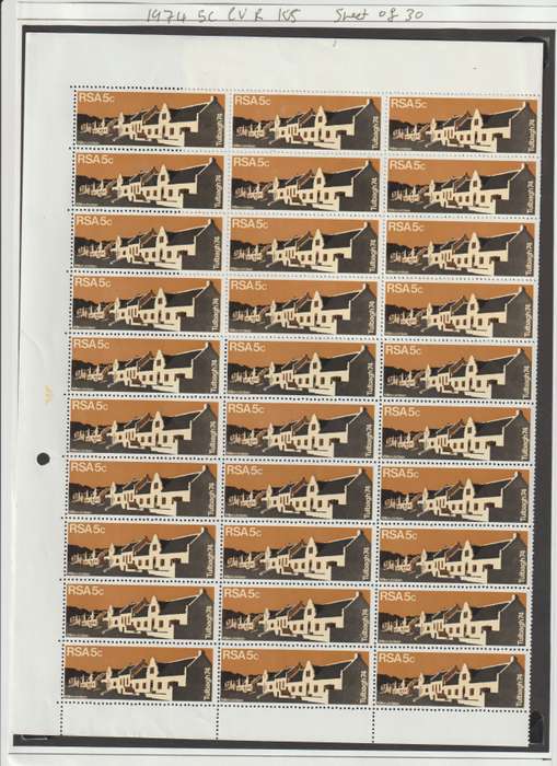RSA 1961 - 1974 Singles, Control Blocks, Varieties, Printing errors. High CV. See Scans.