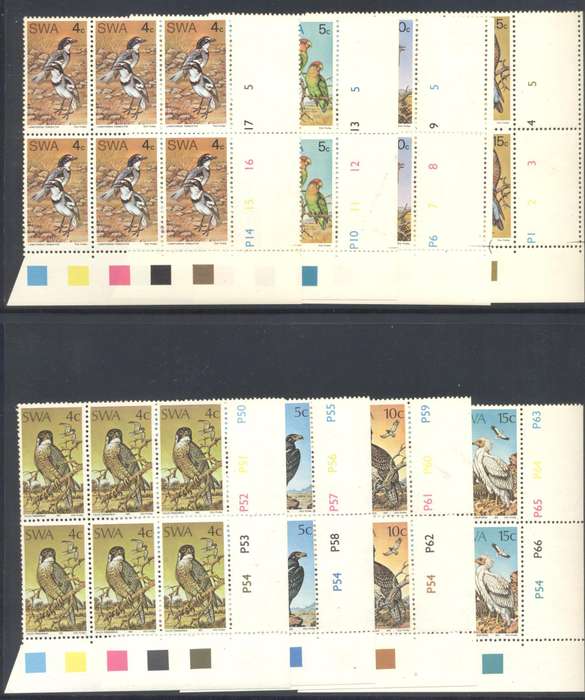 SWA Birds 1974 & 1975 sets superb Controls of 6 - Superb Condition - CV R 3180 !