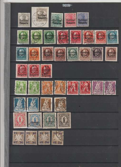 Germany nice selection. *mint * used on 2 stock book pages. See Scans.