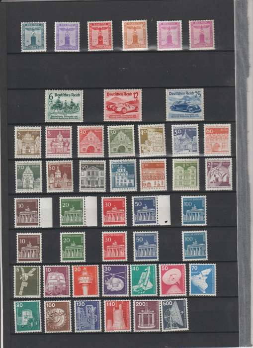 Germany nice selection. *mint * used on 2 stock book pages. See Scans.