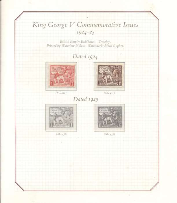 SCARCE S.G. "The Four Kings" collectors binder - partially complete -  with preprinted hinge pages