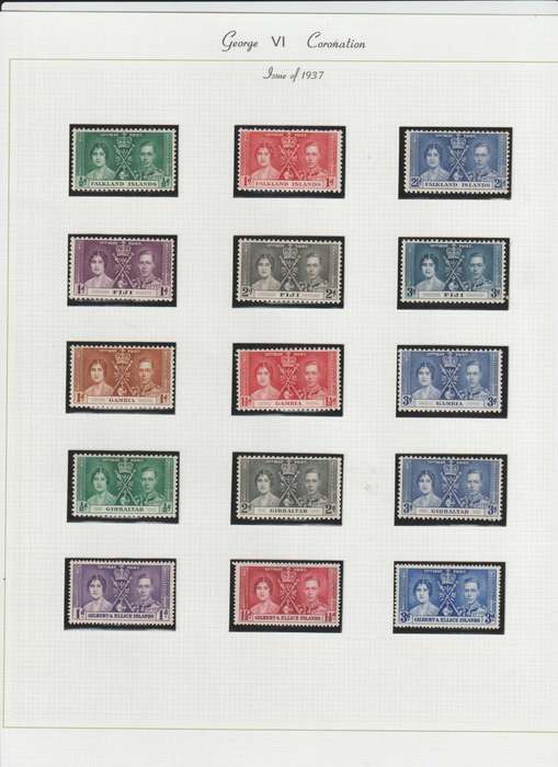 1937 KGVI Coronation comprehensive selection. **m, *m . See Scans.