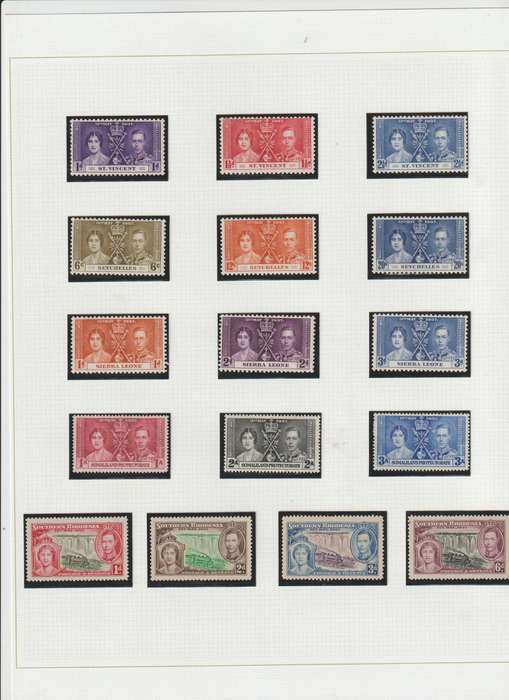 1937 KGVI Coronation comprehensive selection. **m, *m . See Scans.