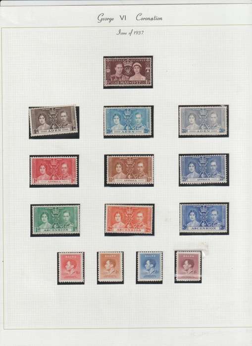 1937 KGVI Coronation comprehensive selection. **m, *m . See Scans.