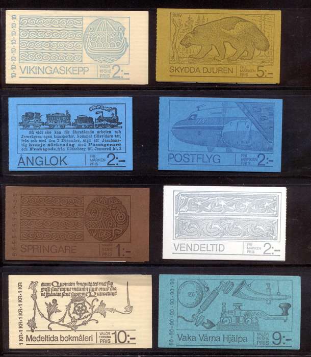 Sverige (Sweden) 12 x Mint & complete booklets - see scans