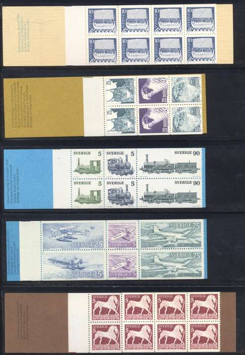 Sverige (Sweden) 12 x Mint & complete booklets - see scans