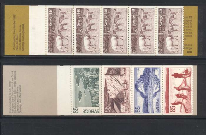 Sverige (Sweden) 12 x Mint & complete booklets - see scans