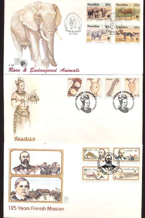 Namibia 25 x covers - fresh - see 8 scans