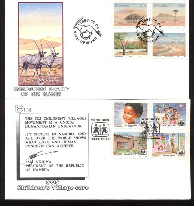 Namibia 25 x covers - fresh - see 8 scans