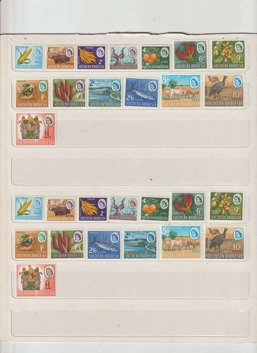 Southern Rhodesia 1964 - 1966 definitive issue ** M, *M, * U. CV +/- R 3000.00. See Scans.