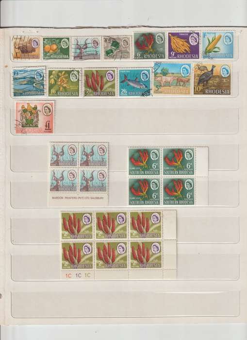 Southern Rhodesia 1964 - 1966 definitive issue ** M, *M, * U. CV +/- R 3000.00. See Scans.