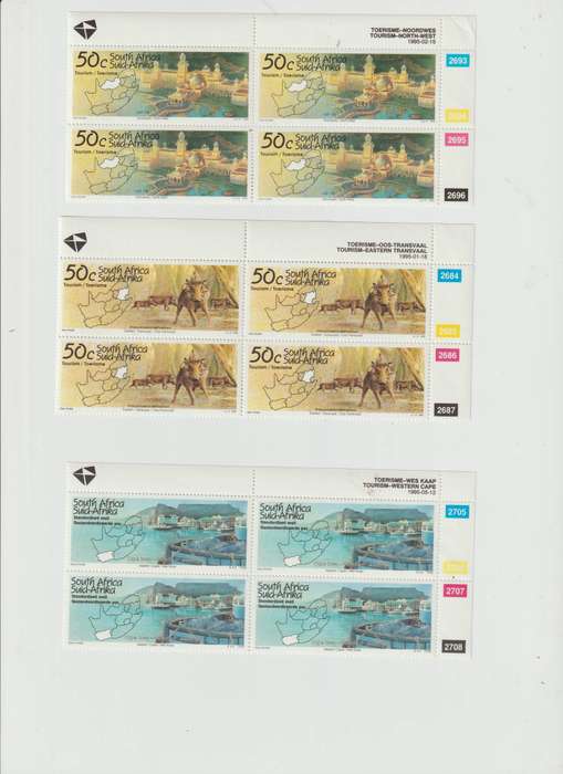 South Africa Mini Sheet, control blocks etc. **M. Good CV. See Scans.