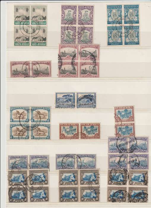 RSA Union 1933 - 1948 pairs, blocks * U. Good CV, See Scans.