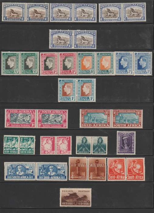 Union RSA 1933 - 1961 selection & 2 covers * M, * U. See Scans.