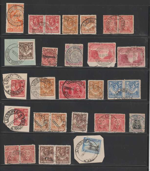 Northern Rhodesia  comprehensive post mark selection. 1900's Great Grouping. *U See Scans.