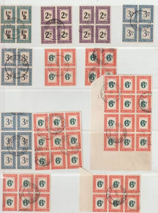 South Africa 1900's postage due selection. *U See Scans.