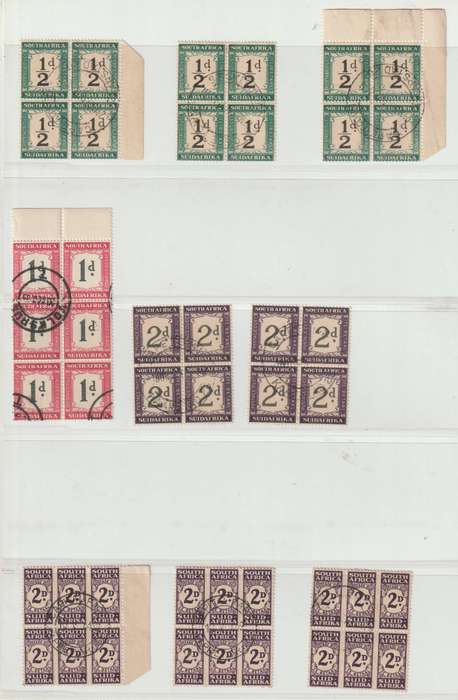 South Africa 1900's postage due selection. *U See Scans.