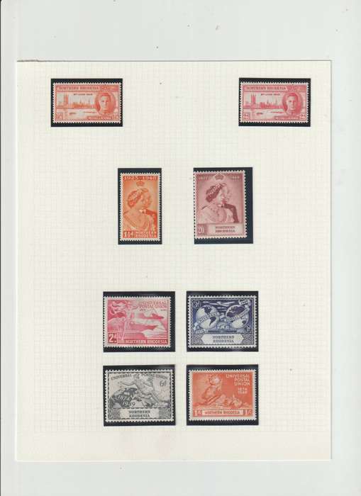 Northern Rhodesia 1937 - 1949 **m, *m. CV +/- R 8000.00. See Scans