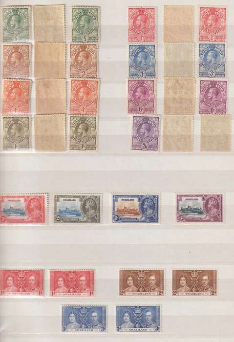 Swazieland 1933 - 1938 KGV, KGVI selection **m, *m Good CV. See Scans.