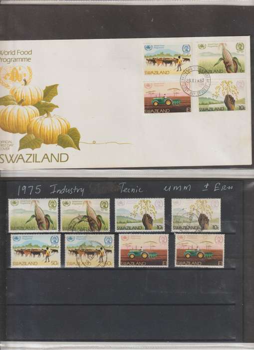 Swaziland 1900's FDC & Corresponding stamp selection **m, *m, u Lot 1. See Scans.