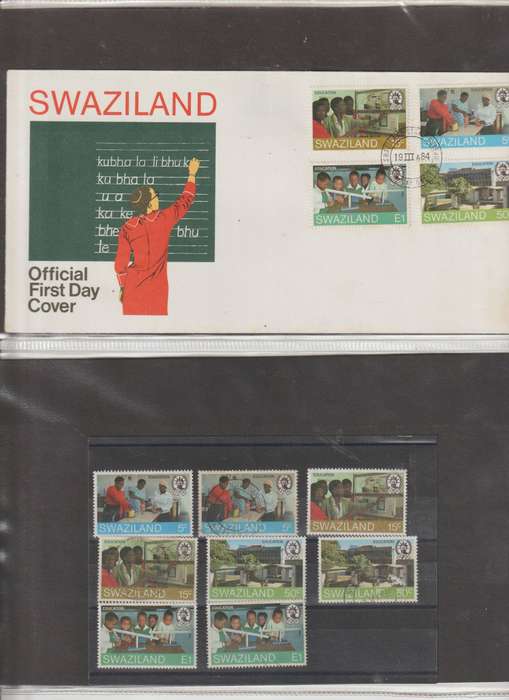 Swaziland 1900's FDC & Corresponding stamp selection **m, *m, u Lot 1. See Scans.