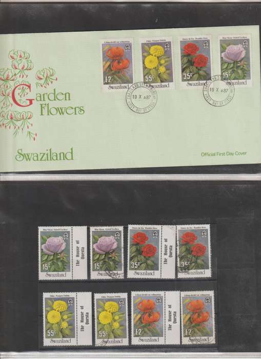 Swaziland FDC & corresponding stamp selection **m, *m, u Lot 2. See Scans.