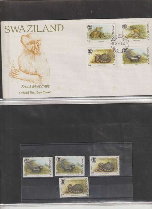 Swaziland FDC & corresponding stamp selection **m, *m, u Lot 2. See Scans.