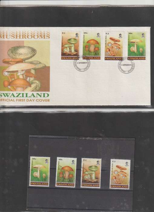Swaziland FDC & corresponding stamp selection **m, *m, u Lot 2. See Scans.