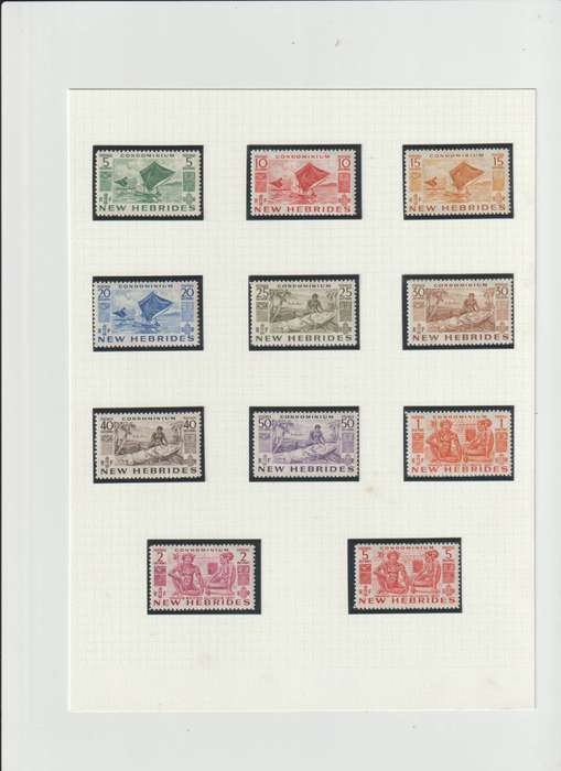 1953 New Hebrides C/Set * Mint SG CV +/- R 1800.00. See Scans.