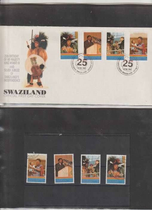 Swaziland FDC & corresponding stamp selection **m, *m, u Lot 2. See Scans.