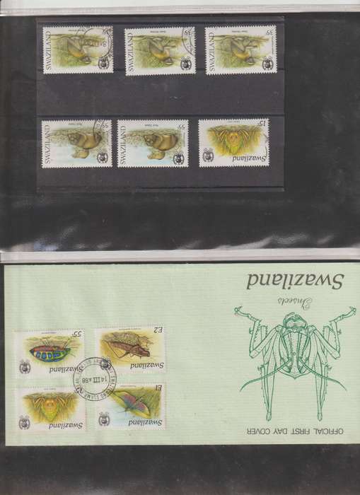 Swaziland FDC & corresponding stamp selection **m, *m, u Lot 2. See Scans.