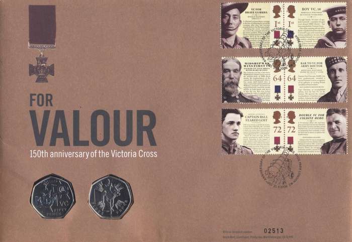G.B. 2006 Anni. of the Victoria Cross Coin (2) cover - Superb Condition