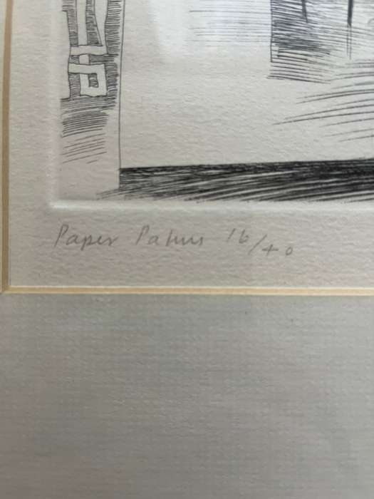 Andrew Verster - Paper Palms - Signed Limited edition print