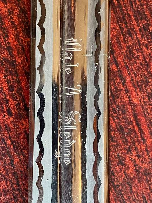 Post WW2 US Marine Corps Officers Sword and Scabbard by Officers Equipment U.S.M.C. Seria