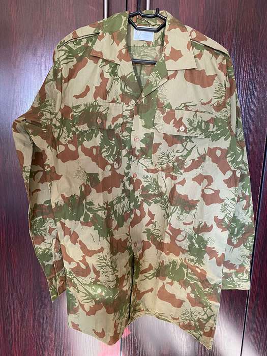 POLICE SPECIAL TASK FORCE 2ND PATTERN CAMO LONG SLEEVE SHIRT-SIZE XTRA LARGE-MEASURES 60 CM ARMPIT T