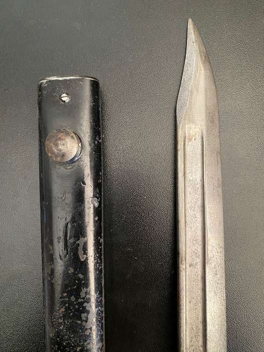 NO 9 BAYONET M50 MARKING ON IT WITH METAL SCABBARD