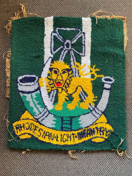 RHODESIAN LIGHT INFANTRY-WALL HANGING-MEASURES 70X60 CM