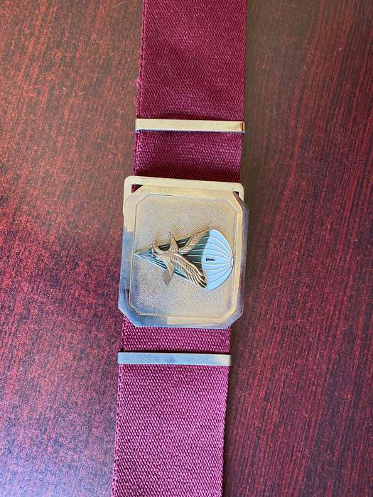 ORIGINAL 1 PARACHUTE BATTALION STABLE BELT-EXTENDED LENGTH 94CM- GOOD CONDITION