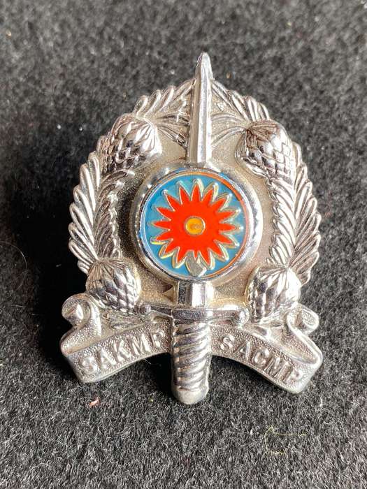 NORTHERN TRANSVAAL COMMAND PROVOST UNIT CAP BADGE- APPROVED 1987- 2X SCREW LUGS
