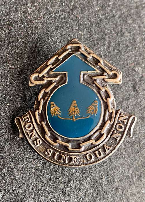 FAR NORTH COMMAND MAINTENANCE UNIT CAP BADGE- APPROVED 1990- 2 LUGS