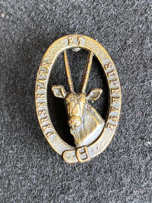 8 SA TRAINING UNIT CAP BADGE-APPROVED 1988- 2X SCREW LUGS