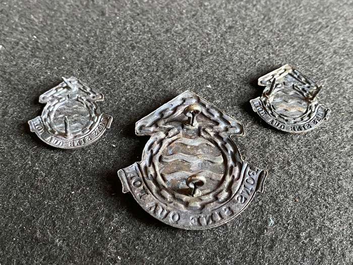 ORDNANCE SERVICE CORPS CAP AND COLLARS POST 1970'S-LUGS PINS INTACT