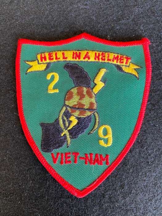 ORIGINAL VIETNAM PATCH-2ND BATTALION-9TH MARINES USMC PATCH
